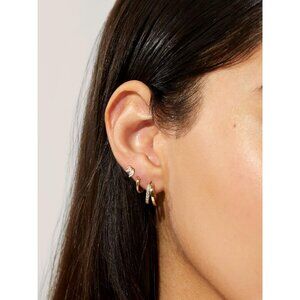 3 Pairs Gold Earrings for Women, Risamil Dainty Small Gold Earring Set 14K Gold